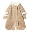 BabyGap Infant Boy Girl Brown Faux Suede & Sherpa Convertible Snowsuit or Bag (0-3 Mo.) view 2