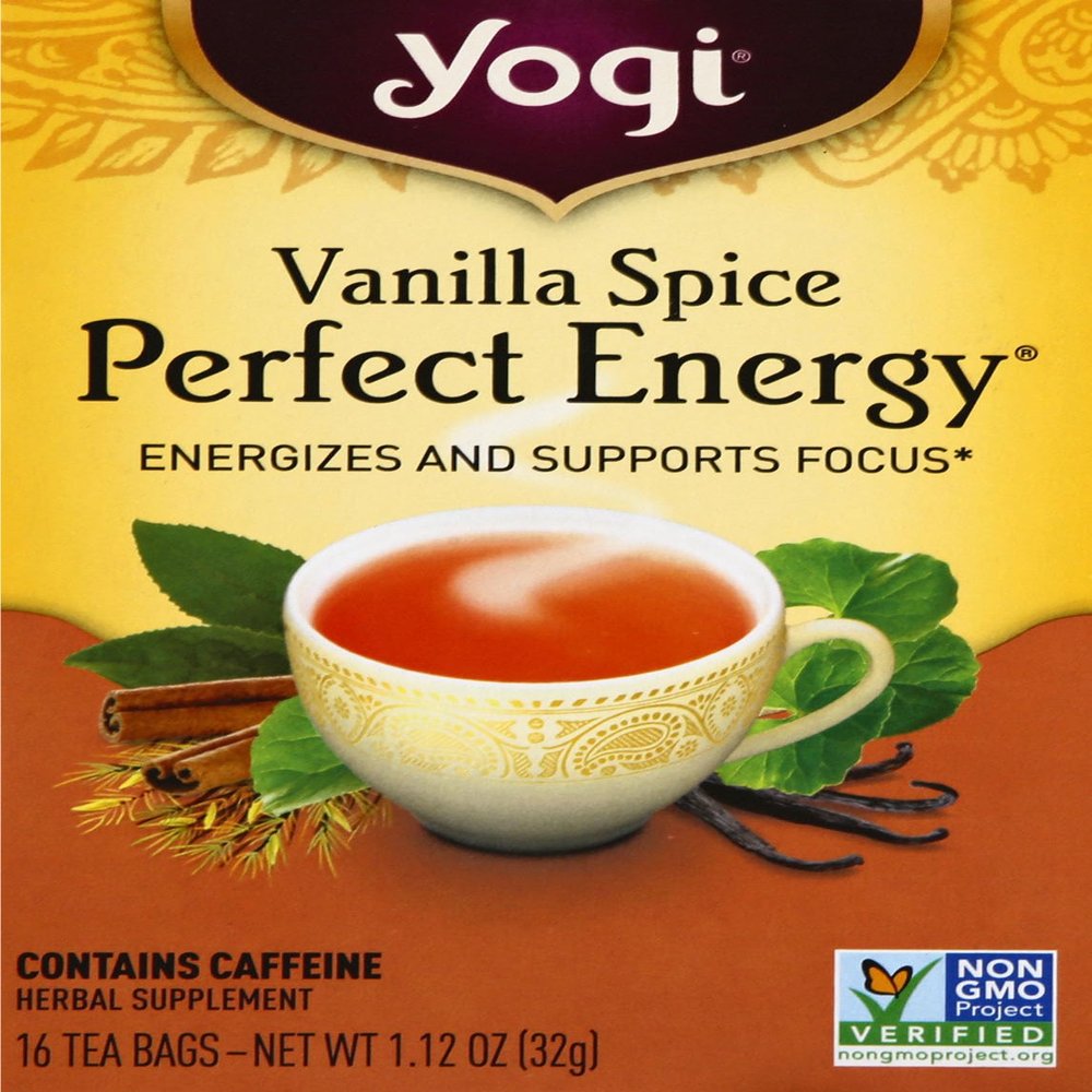 Yogi Tea, Vanilla Spice Perfect Energy, 16 Count, Packaging May Vary