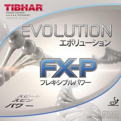 Tibhar Evolution FX-P- Table Tennis Rubber (Black, 2.1)