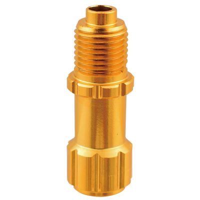 Noguchi 111624 Valve Cap Adapter, Convert Presta Style to English and American Style, Aluminum, Gold, Small