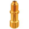 Noguchi 111624 Valve Cap Adapter, Convert Presta Style to English and American Style, Aluminum, Gold, Small view 1