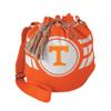 Littlearth NCAA Tennessee Volunteers Women's Ripple Drawstring Bucket Bag, Orange, 12" x 14" x 8.5" view 1
