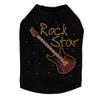 Rock Star with Red & Gold Guitar - Dog Shirt, XS Black view 1