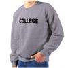 Brisco Brands Animal House Faber College Frat Party Sweatshirt for Men or Women Sport Grey view 1