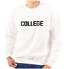 Brisco Brands Animal House Faber College Frat Party Sweatshirt for Men or Women White view 1