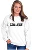 Brisco Brands Animal House Faber College Frat Party Sweatshirt for Men or Women White view 2