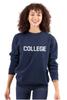 Brisco Brands Animal House Faber College Frat Party Sweatshirt for Men or Women Navy view 4