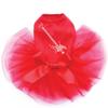 Guitar (Red Swarovski) & Rock Star - Bling Rhinestone Dog Tutu Dress, 3XL Red view 1