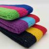 Couver Triple Color Striped Cotton Sports Basketball Headband Sweatband - Green/Purple/Hot Pink view 3