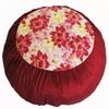 Boon Decor Meditation Cushion Zafu - Limited Edition - Buddha's Flower Lotus Sanctuary Collection Red view 1