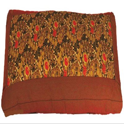 Boon Decor Meditation Bench Cushion Kneeling Seiza - Indochine Paisley Saffron