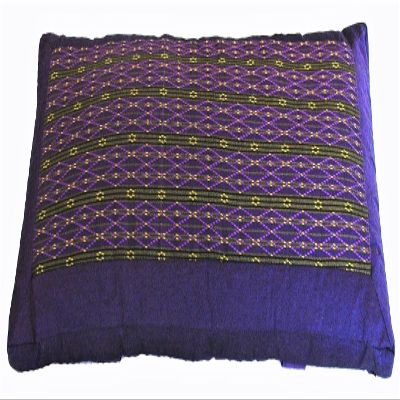 Boon Decor Meditation Bench Cushion Kneeling Seiza - Global Weave Purple