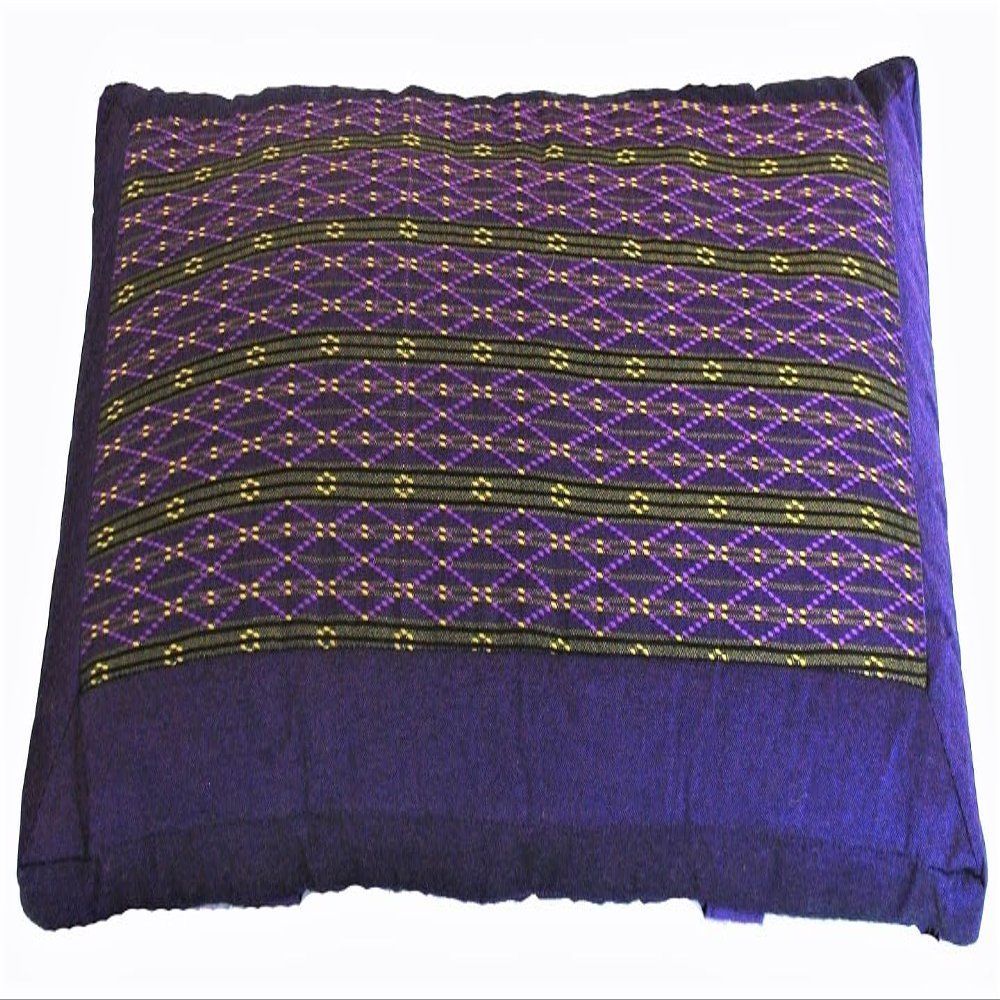 Boon Decor Meditation Bench Cushion Kneeling Seiza - Global Weave Purple