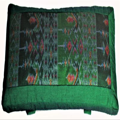 Boon Decor Meditation Bench Cushion Kneeling Seiza - Ikat Green