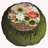 Boon Decor Meditation Cushion Zafu Pillow for Children - Lotus Sanctuary Olive Green view 1