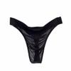 GAOGAO Seamless Breathable Male Smooth Ice Silk G-Strings&Thongs Underwear Brief (xx_l, black) view 1