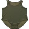 sandbank Mens Sexy Sheer Mesh Wrestling Singlet Bodysuit Leotards Underwear (US L, Army Green) view 1
