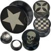 00g Ear gauges and Tunnels Stretching kit Plugs gauges Flare MoDTanOiz - Flesh Tunnels 1/2 12mm view 1