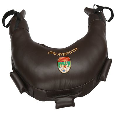 Bulgarian Bag Suples Original - Genuine Leather Size XXL (75 lb.) (Fitness, Wrestling, Judo, Grappling, Functional Training, MMA, Sandbag), Brown