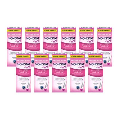 Monistat Care Chafing Relief Powder Gel, Anti-Chafe Protection, 1.5 oz. (Pack of 11)
