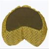 Meditation Cushion Zafu Pillow Buckwheat - Crescent Silk Brocade Lime view 1