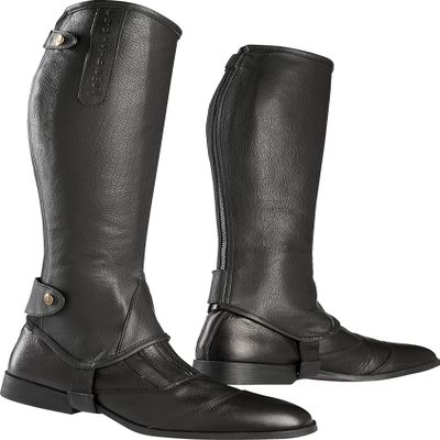 Equi-Theme/Equit'm Unisex's 913236201 Soft Half Chaps, Black, Size : XXS
