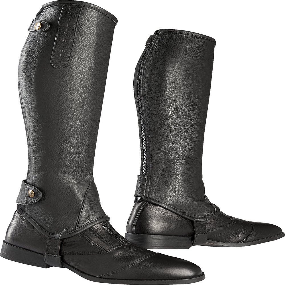 Equi-Theme/Equit'm Unisex's 913236201 Soft Half Chaps, Black, Size : XXS