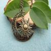 2Pcs Bronze Moon and Sun Necklace Moon Necklace Sun Pendant Necklace view 3