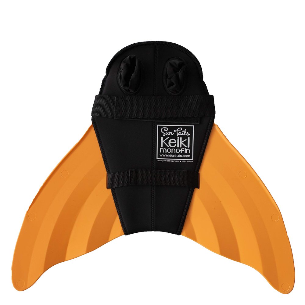 Sun Tails Mermaid Monofin (Orange, Nunui - Teen/Adult Size)
