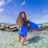 Sun Tails Mermaid Monofin (Blue, Keiki - Child Size) view 4