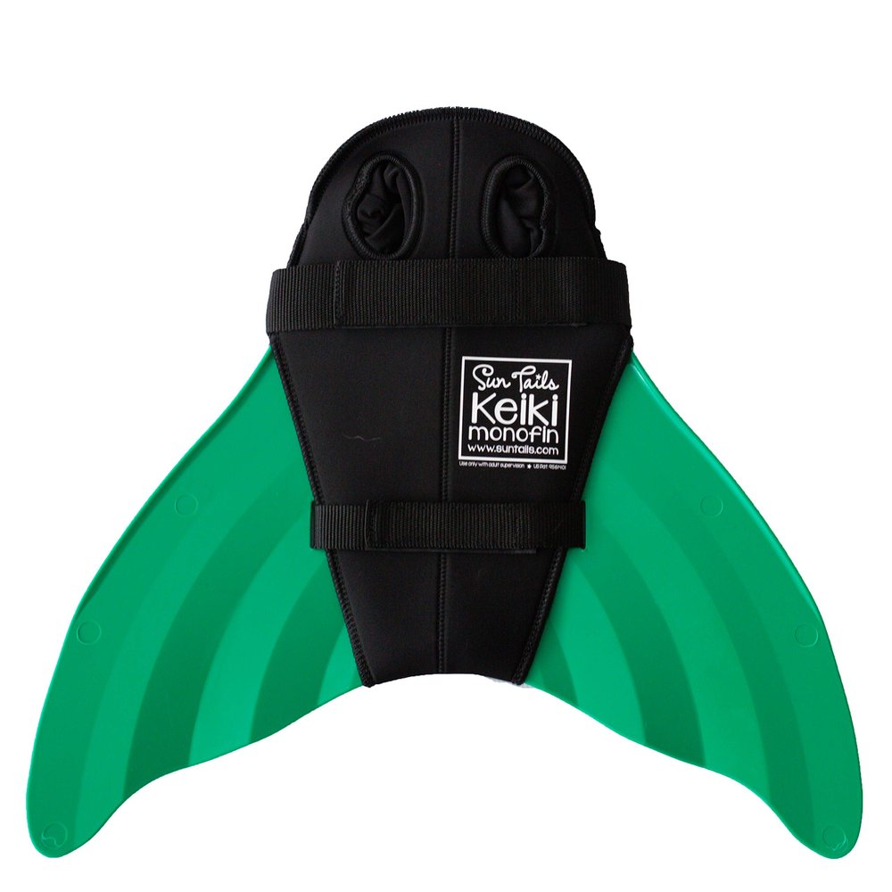 Sun Tails Mermaid Monofin (Green, Keiki - Child Size)