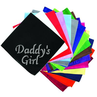 Dog in the Closet, Daddy's Girl # 1 - Rhinestone Dog Bandana - Choice of Color