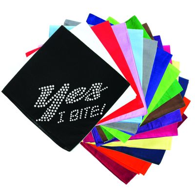 Dog in the Closet, Yes I Bite - Rhinestone Dog Bandana - Choice of Color
