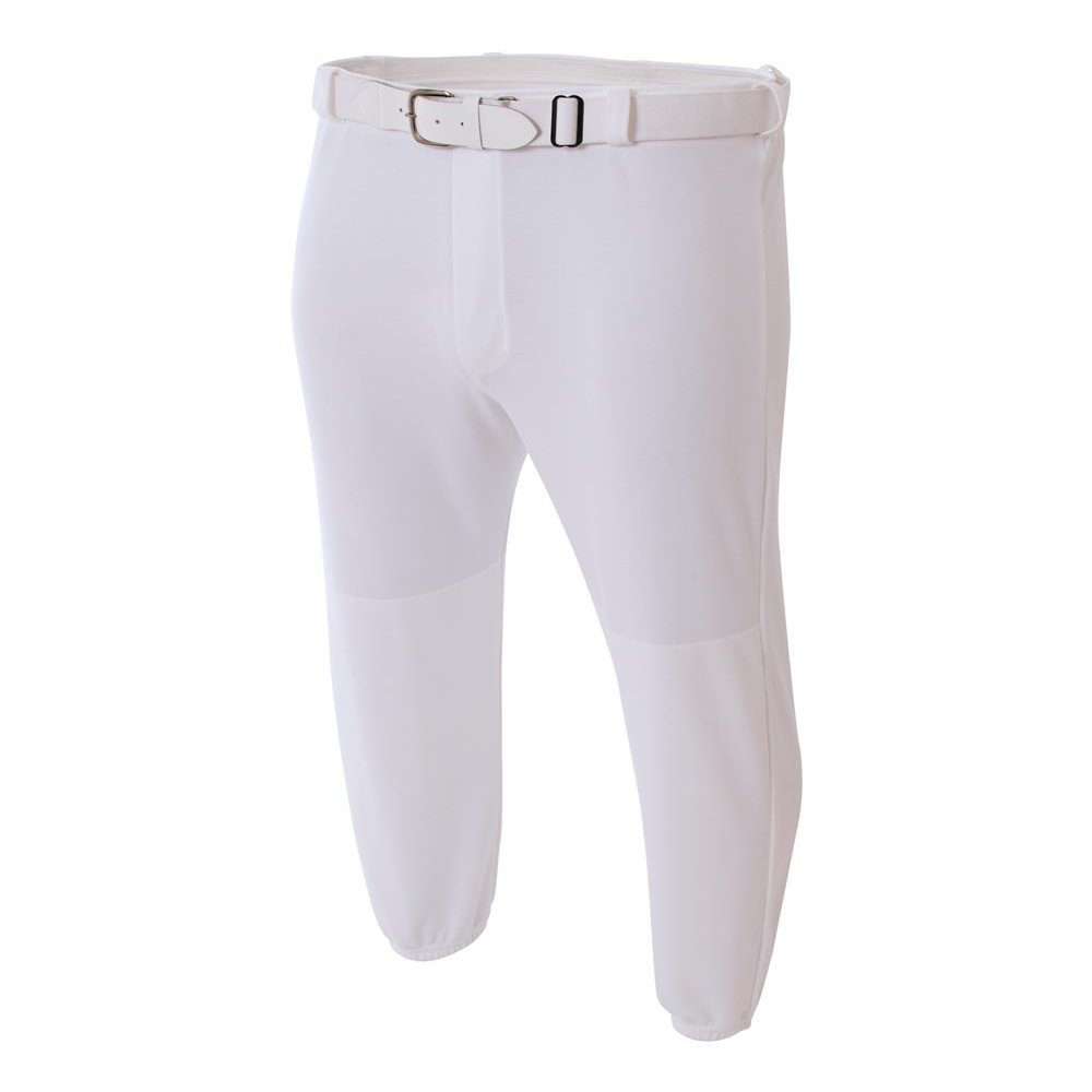 A4 Sportswear White Adult XL Baseball Pull-up Baseball/Softball Pants