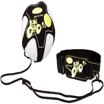 GetGo Unisex's 16ZE Football Skill Trainer, Black/Fluorescent Yellow/White, One Size