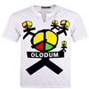 MJ Olodum T-shirt MJ Costume They Don't Care About Us Shirts (S, White) view 1