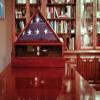 Flag Case, Display Case & Urn, Cherry Wood Case Holds Flag, Display Medals and Holds Cremation Ashes, Veteran, Military Urn for Ashes, Adult Sized Cremation Urn view 4