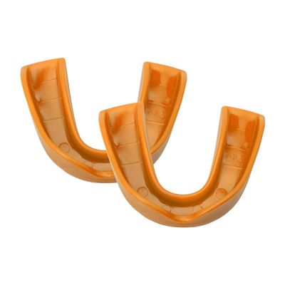 Adams Adult USA Mouth Guard with No Straps (2 Pack), Gold
