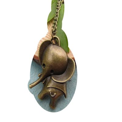 2Pcs Elephant Necklace, Elephant Charm, Elephant Pendant,animal necklace
