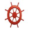 Hampton Nautical Wheel-24-106 Red 24"-Wooden Ships Steering Wheel Decoration view 1