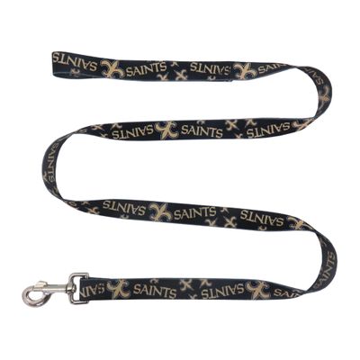 Littlearth NFL New Orleans Saints Pet Lead, Team Color, INCH