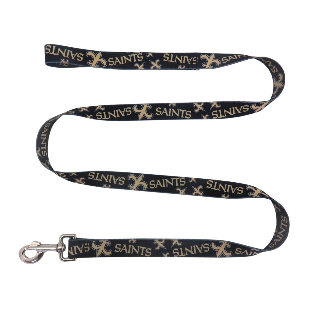 Littlearth NFL New Orleans Saints Pet Lead, Team Color, INCH