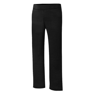 Hanes girls Comfortsoft Ecosmart Open Bottom Leg Sweatpants Pants, Black, Small US