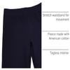 Hanes girls Comfortsoft Ecosmart Open Bottom Leg Sweatpants Pants, Navy, Medium US view 4