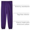 Hanes Girls Comfortsoft Ecosmart Jogger Pants, Purple Thora, Medium US view 4