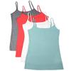 4 Pack Active Basic Women's Basic Tank Top (2X,Coral/H.Grey/Mint/Oatmeal) view 1