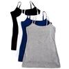 4 Pack Active Basic Women's Basic Tank Top (3X,Black/Gray/White/Navy) view 1
