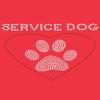 Dog in the Closet, Service Dog - Rhinestone Dog Bandana - Choice of Color view 2