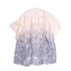 TrendsBlue Paisley Floral Ombre Chiffon Kimono Blouse Beach Cover up, Grey view 1