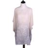 TrendsBlue Paisley Floral Ombre Chiffon Kimono Blouse Beach Cover up, Grey view 2